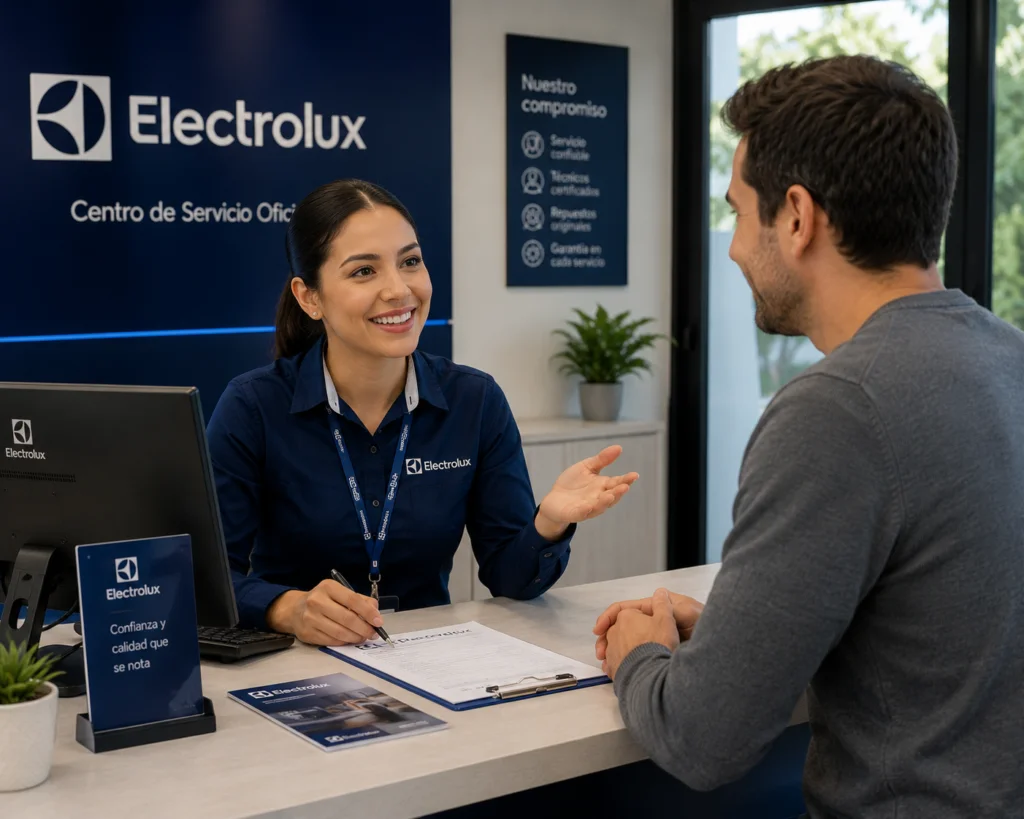Técnico Electrolux realizando mantenimiento preventivo en Ibagué