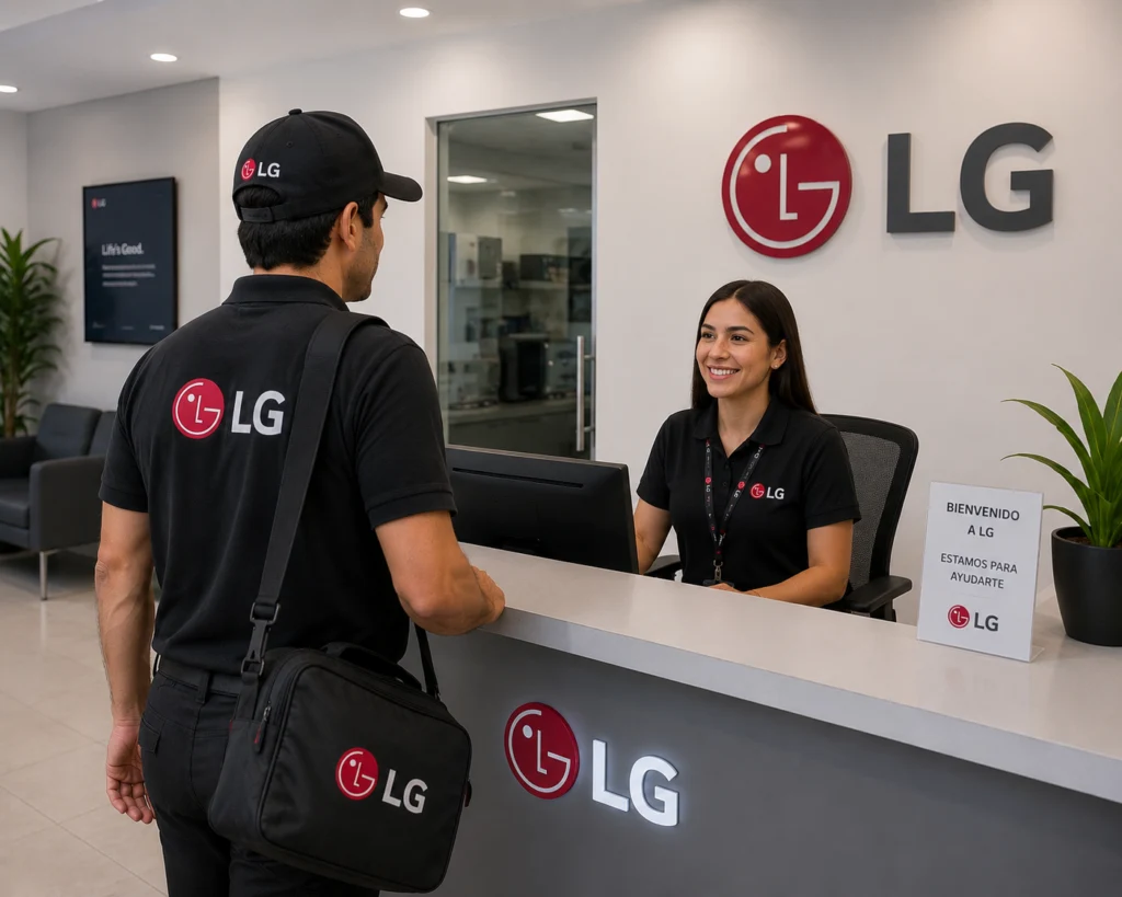 Técnico LG realizando mantenimiento preventivo en Ibagué